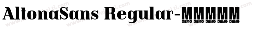 AltonaSans Regular字体转换